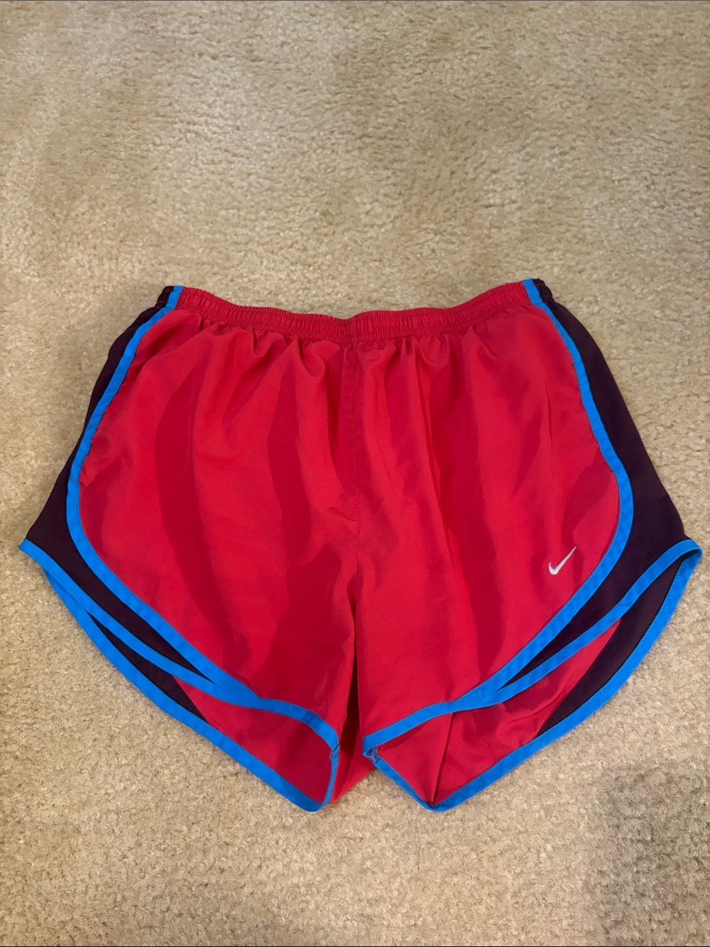 Nike Women's Athletic Shorts with Blue Trim